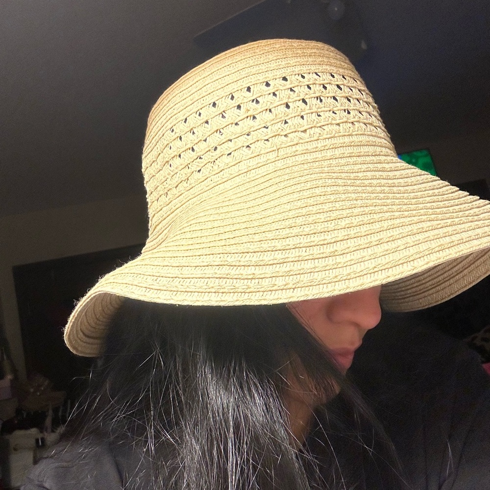 Missoni for Target Tan Wide-Brimmed Sun Visor Hat